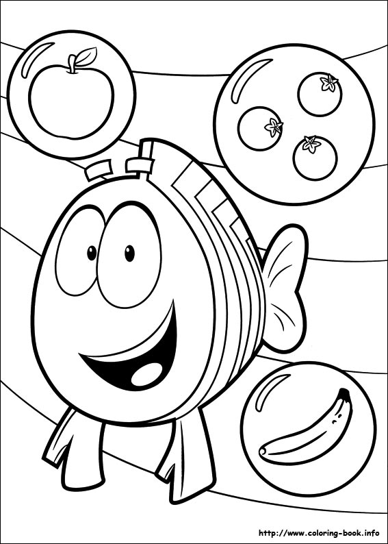 Plansa de colorat cu Bubble Guppies 5 50